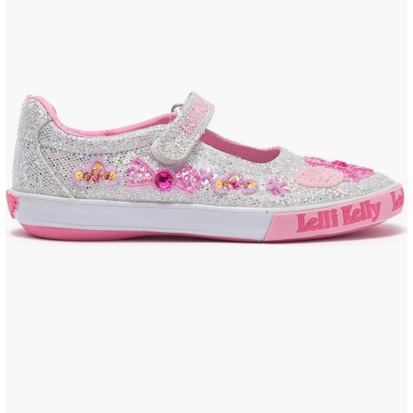 Lelli Kelly Glitter Daisy Dolly Mary Jane Sneakers - Picture 1 of 14